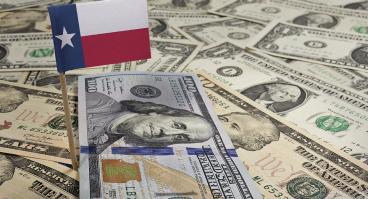 Texas flag money