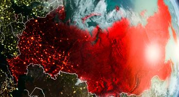 Russia Map Globe