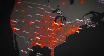 Map of COVID in the U.S.
