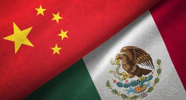 Mexico and China Flag