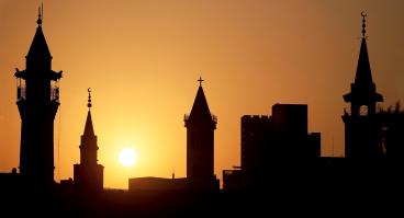 Sunset over Beirut, Lebanon