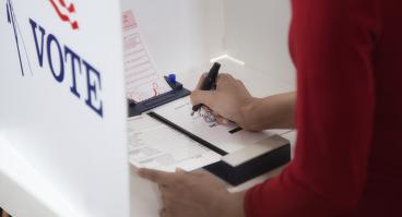 USA Election Voting Booth