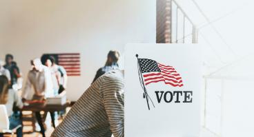 People voting election poll