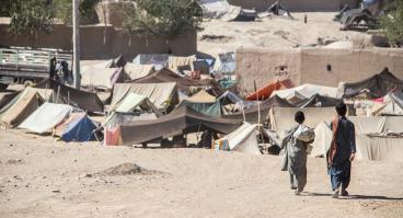 Daily refugee village life
