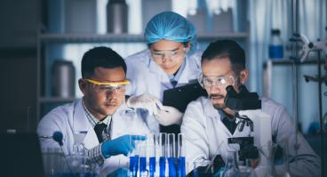 scientists in lab