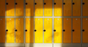 school lockers in sunshine