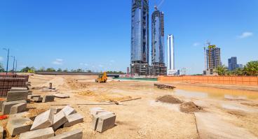 Building constuction in Abu Dhabi, capital of UAE.
