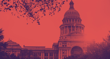 Outside view of Texas Capitol building