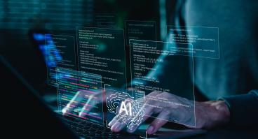 AI coding assistant for software development concept
