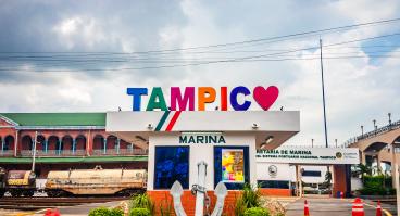 Exterior of the Navy Secretariat in Tampico, Tamaulipas