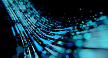 Abstract of modern high tech internet data center room