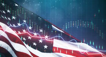 USA economy and dollar concept 
