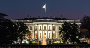 White House at night. 
