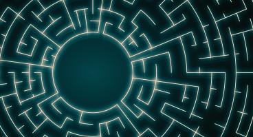 Blue labyrinth 