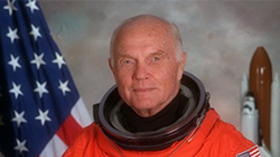 Portrait of American Astronaut John Glenn