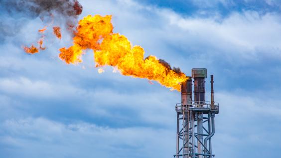 Natural gas refinery flaring