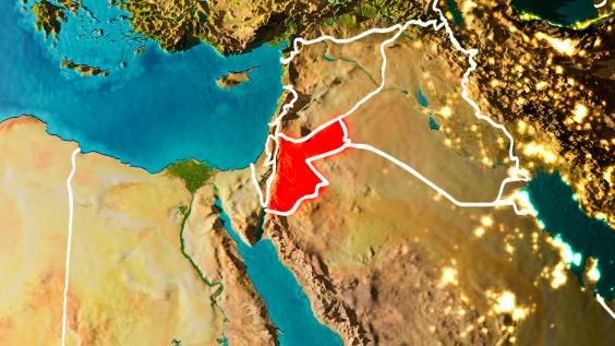 Jordan on Map