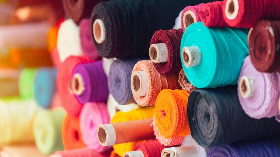 Colorful spools of thread