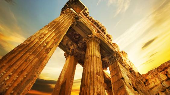 Image of pillars in Lebanon