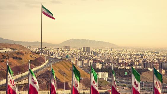 iran flags