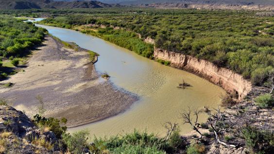 The Rio Grande and surrounding landscape.
