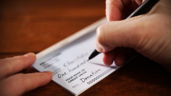 Writing a check