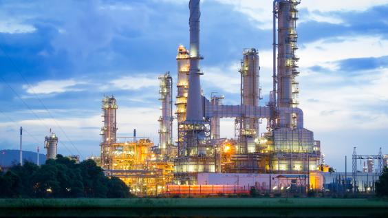 Refinery at Sunset