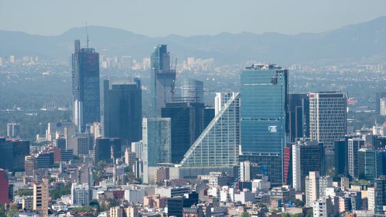 The Mexico City skyline.