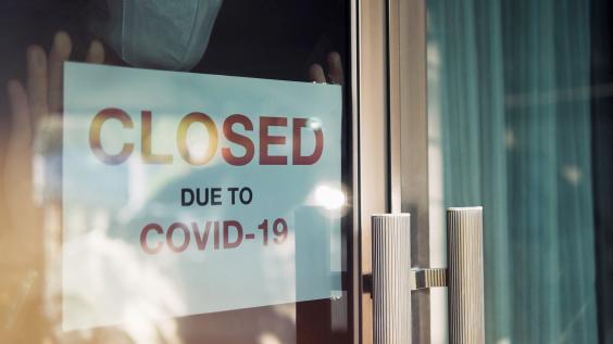 Sign in window that says 'Closed due to COVID-19'