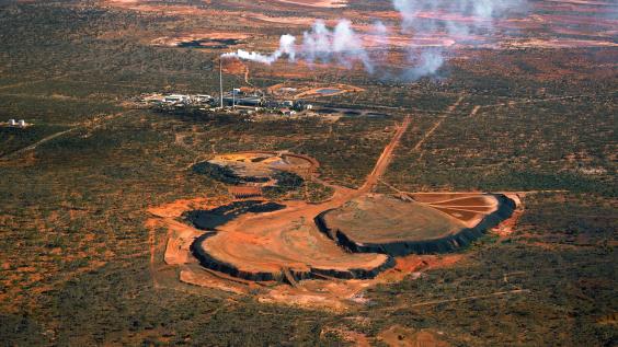 A nickel processing site.