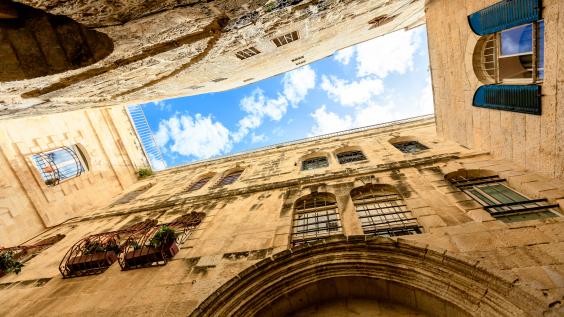 Jerusalem from a ground perspective.