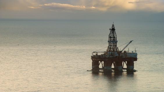 Offshore drilling platform.