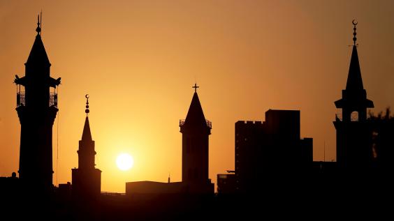 Sunset over Beirut, Lebanon