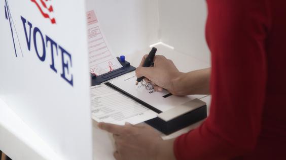 USA Election Voting Booth