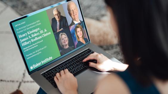 30th Anniversary livestream on a laptop computer