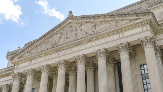 The National Archives building in Washington, D.C.