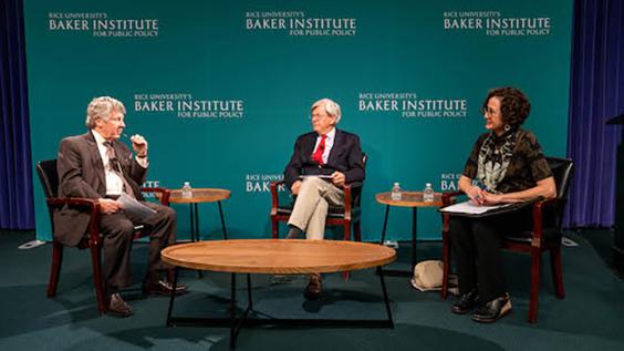Ed Emmet, Peter Hartley and Julie Cohn in the episode "Is the Texas power grid 'fixed?'”