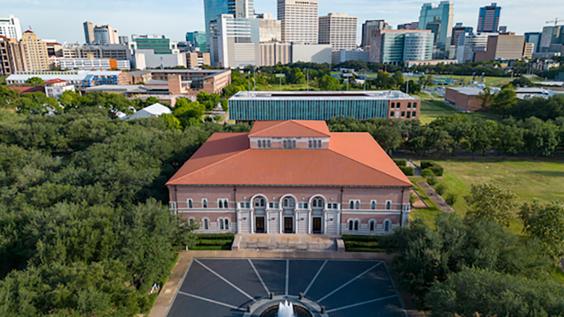 Baker Hall from above