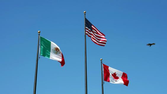 US Canada MX Flags