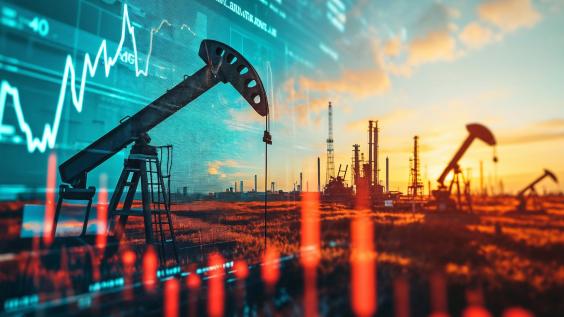Oil market graph