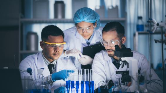 scientists in lab