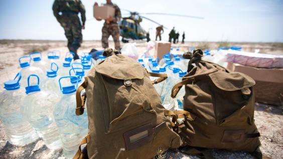 delivery of humanitarian aid