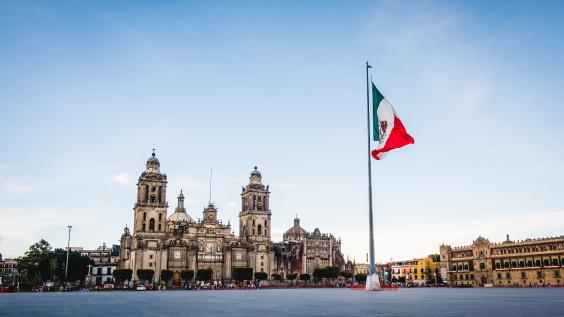 Main Constitution Square Mexico City Historical Center