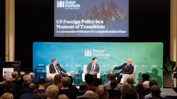 Panelists on stage at event