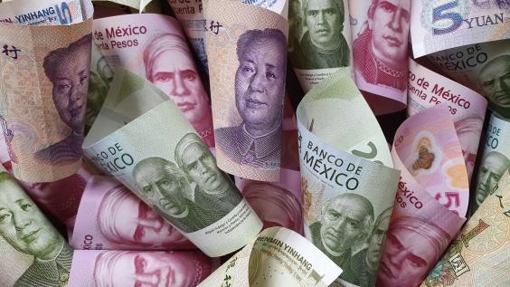  Exchange rate of Chinese and Mexican money 