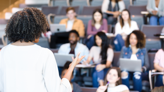Professor giving Lecture