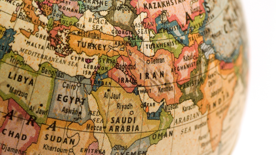Map of the Middle East
