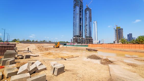 Building constuction in Abu Dhabi, capital of UAE.