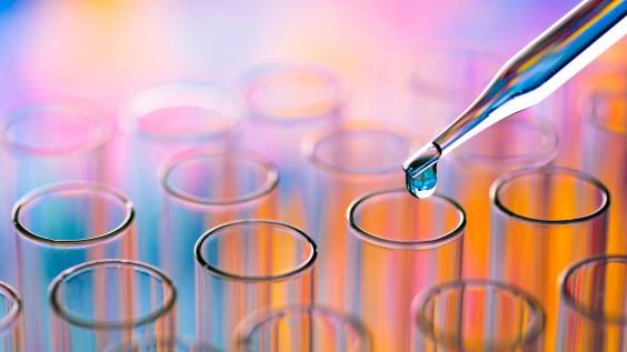 science laboratory test tubes , lab equipment for research new medical
