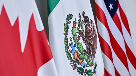 North American flags.